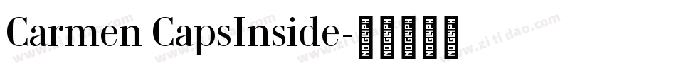 Carmen CapsInside字体转换